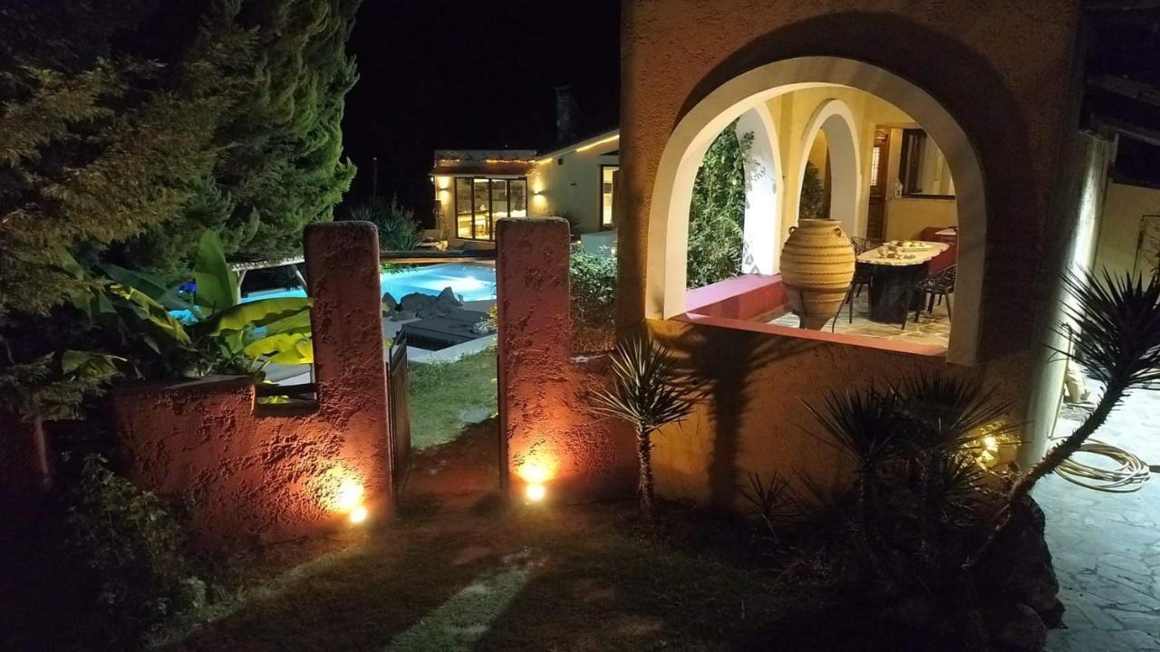 Villa Hacienda Private Pool And Jacuzzi Paralía Exterior foto